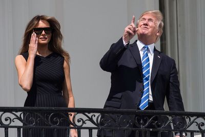White House resurfaces Trump’s infamous eclipse photo for today’s solar spectacle